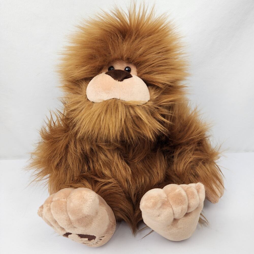 Aurora Plush Bigfoot Sasquatch Brown Ginger Furry Stuffed Animal Toy 14"